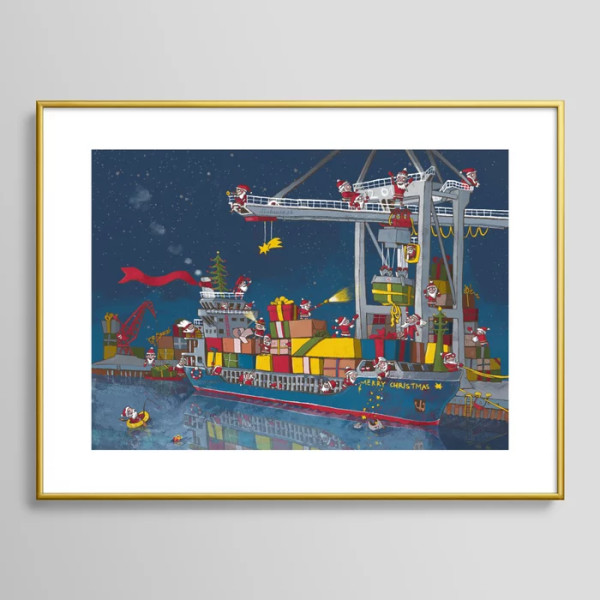 SW10066 * Weihnachten umschifft, Gr. S, FineArt-Giclée-Druck